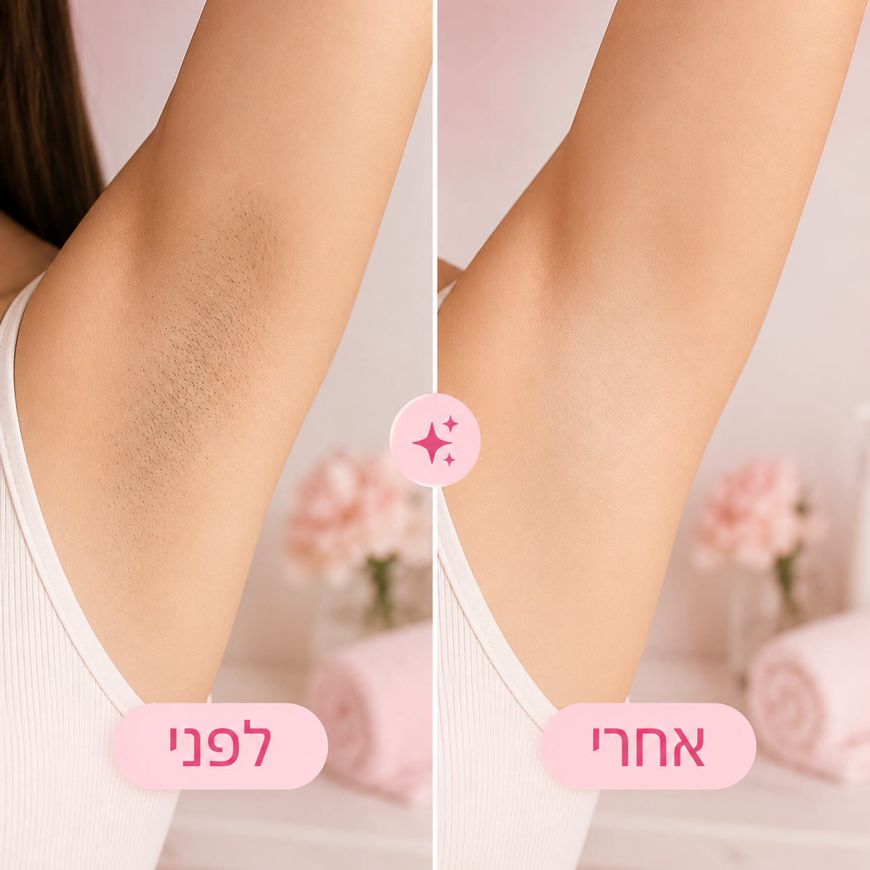 NIRÉL מכונת גילוח נשית עדינה לגוף ולאזורים רגישים