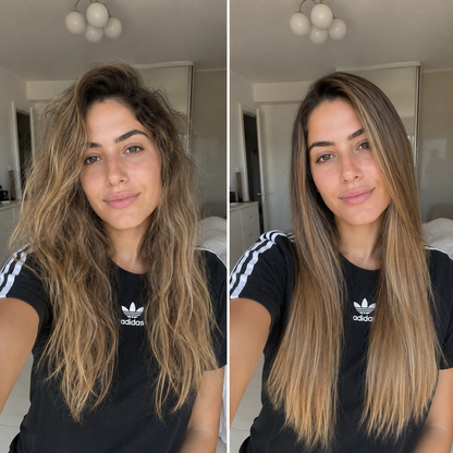 המחליק שמסדר שיער נפוח ב 5 דקות — בלי מחליק גדול ובלי כבל